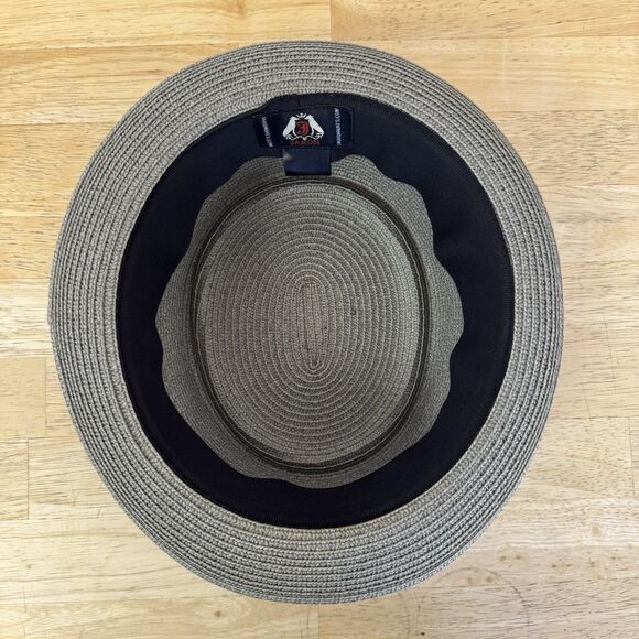 Jaxon Hats Toyo Straw Braid Pork Pie Hat Gray - Picture 6 of 11